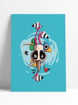 poster Piafs - papier de créa - dessiné et imprimé en France