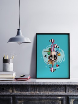 poster Piafs - papier de créa - dessiné et imprimé en France