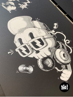 tirage d'art skulls - sérigraphie skulls - affiche sérigraphie - dessiné et sérigraphié en France