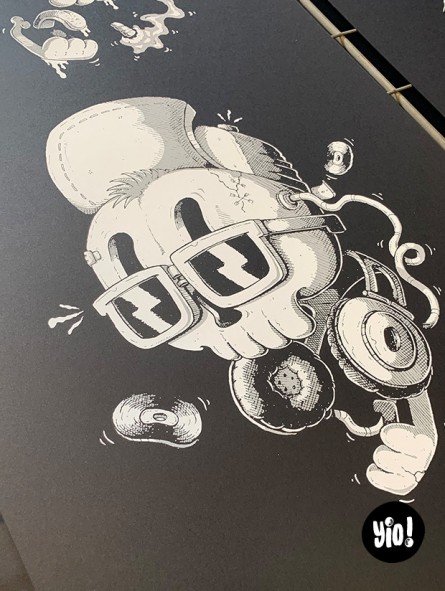 tirage d'art skulls - sérigraphie skulls - affiche sérigraphie - dessiné et sérigraphié en France