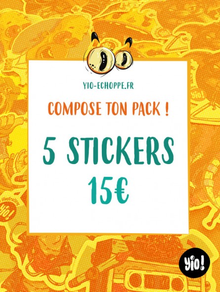 Pack de 5 stickers à composer