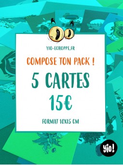 Pack de 5 cartes à composer
