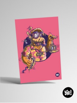 Carte ALF illustration originale pop culture rétro 10x15 cm Yio