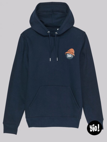 Hoodie Boombox unisexe coton bio Sweat rétro hip-hop années 80 par Yio