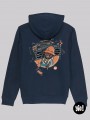 Hoodie Boombox unisexe coton bio Sweat rétro hip-hop années 80 par Yio
