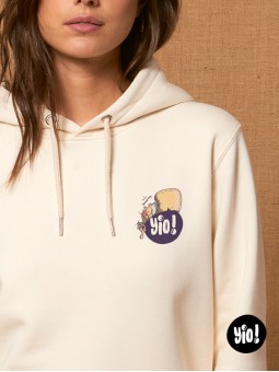 Hoodie Singe déjanté unisexe coton bio Sweat urbain pop culture par Yio