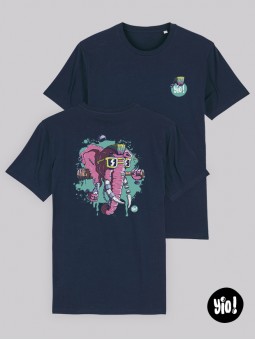 T-shirt Éléphant Punk unisexe coton bio - Illustration badass et décalée par Yio