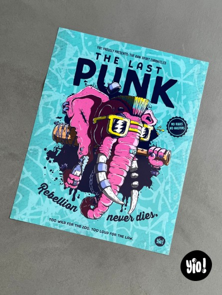 Affiche narrative The Last Punk format 40x50cm collection Wild Spirits