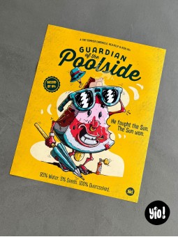 Affiche narrative Guardian of the Poolside 40x50cm collection Summer Chronicles