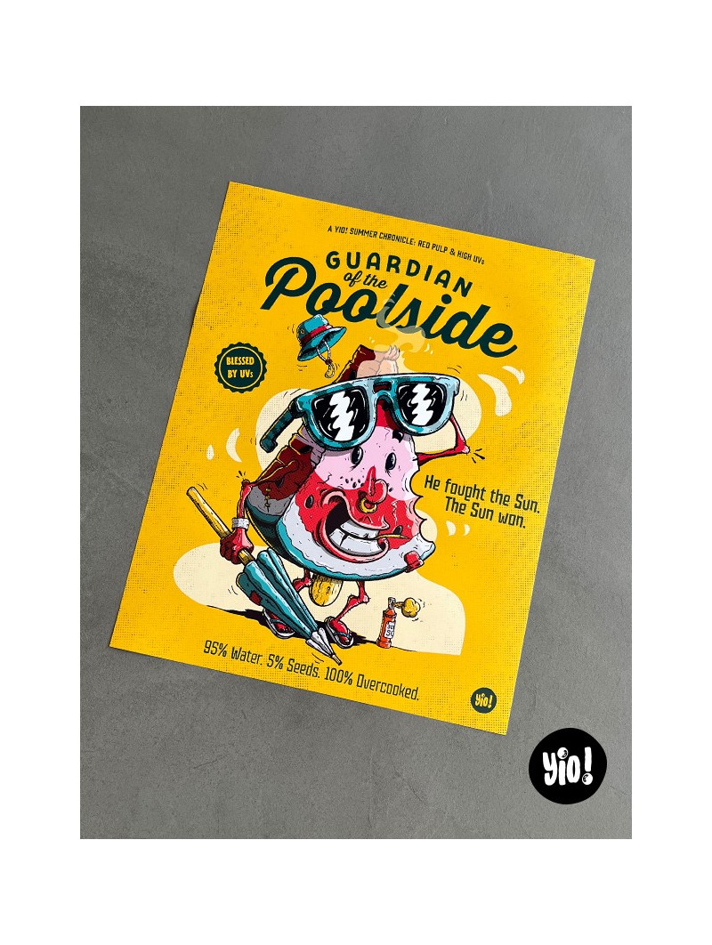 Affiche narrative Guardian of the Poolside 40x50cm collection Summer Chronicles