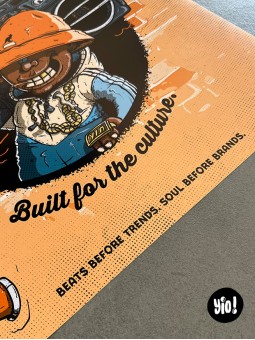 Détail du texte sur l'affiche Born From The Streets