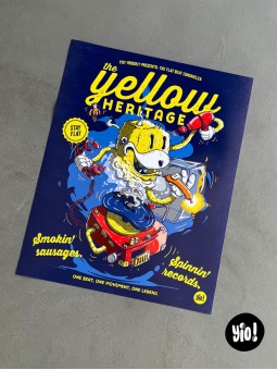 Affiche Flat Eric The Yellow Heritage illustration originale French Touch 40x50 cm Yio