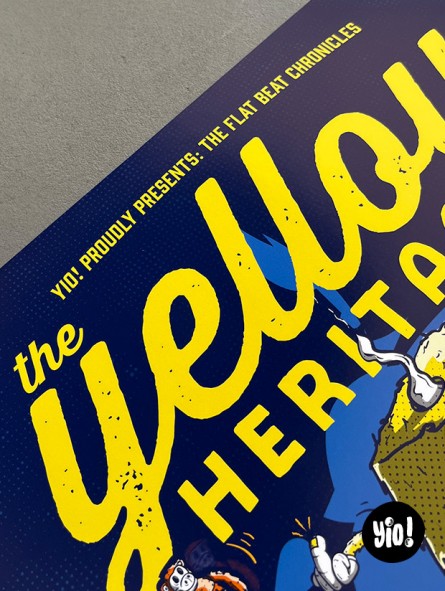 Détail header The Flat Beat Chronicles affiche Flat Eric Mr Oizo pub Levi's Yio