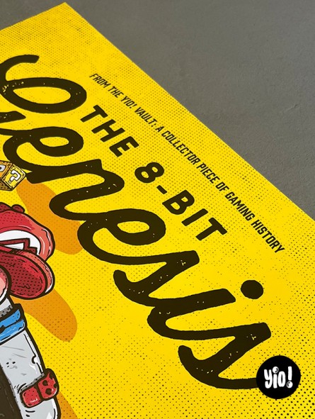 Détail header Collector Piece of Gaming History affiche manette NES Nintendo Yio