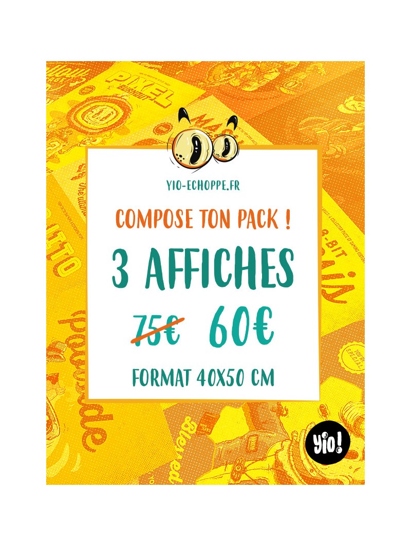 pack poster - papier de créa - dessiné et imprimé en France