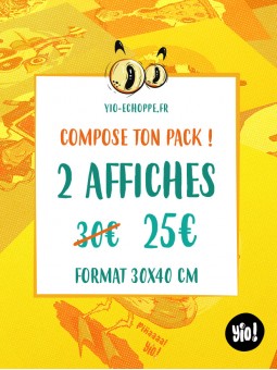 pack affiche - papier de créa - dessiné et imprimé en France
