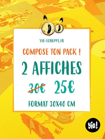 pack affiche - papier de créa - dessiné et imprimé en France