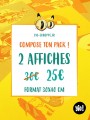 pack affiche - papier de créa - dessiné et imprimé en France