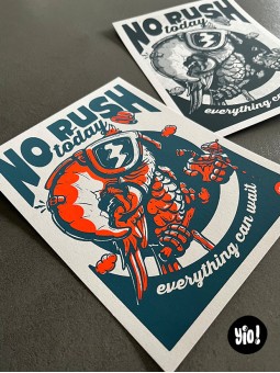 Numérotation signature tirage limité sérigraphie 2 couleurs 35 exemplaires