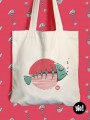 totebag poisson - coton bio - dessiné et imprimé en France